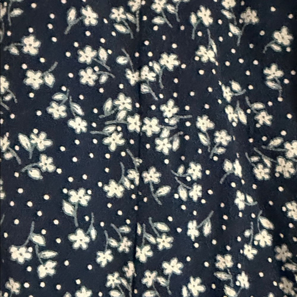Brandy Melville Dark Blue Floral Midi Dress - Picture 4 of 4
